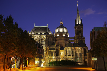 Aachener Dom Aachen Wahrzeichen Nacht