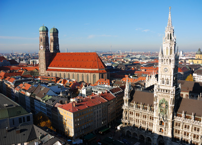 Frauenkirche München Marienplatz Rathaus Glockenspiel